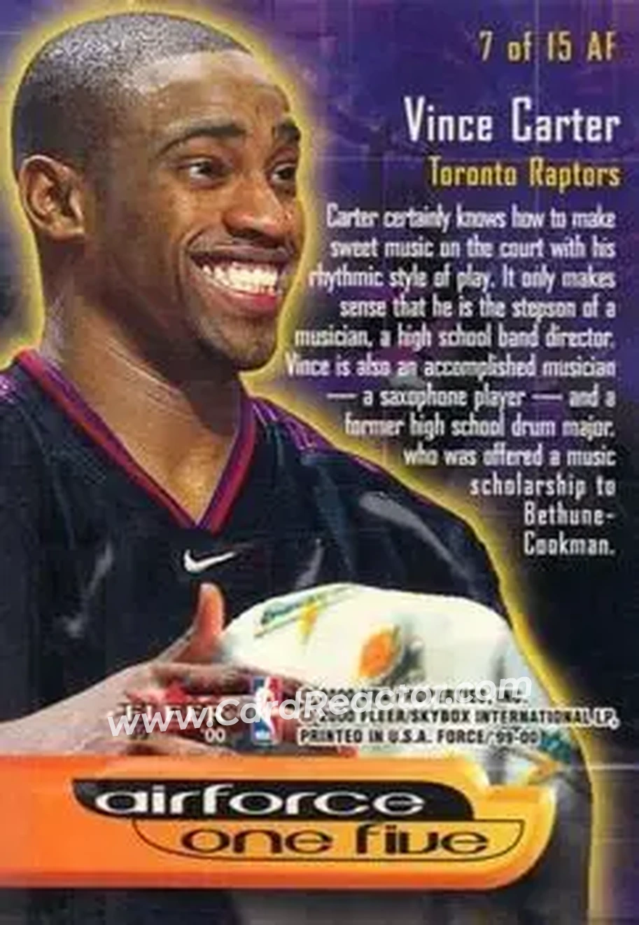Back of Vince Carter