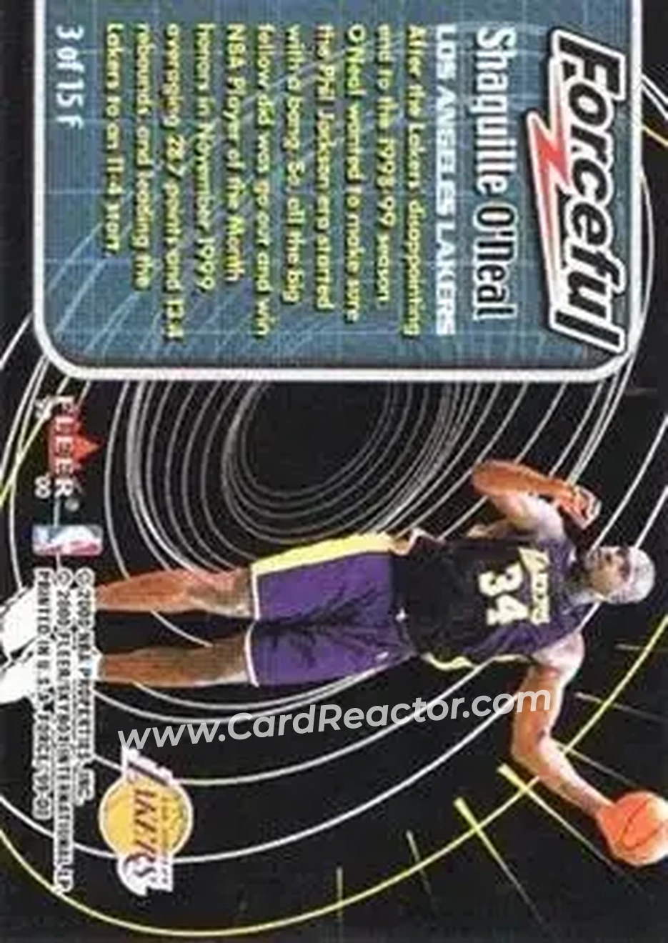 Back of Shaquille O'Neal