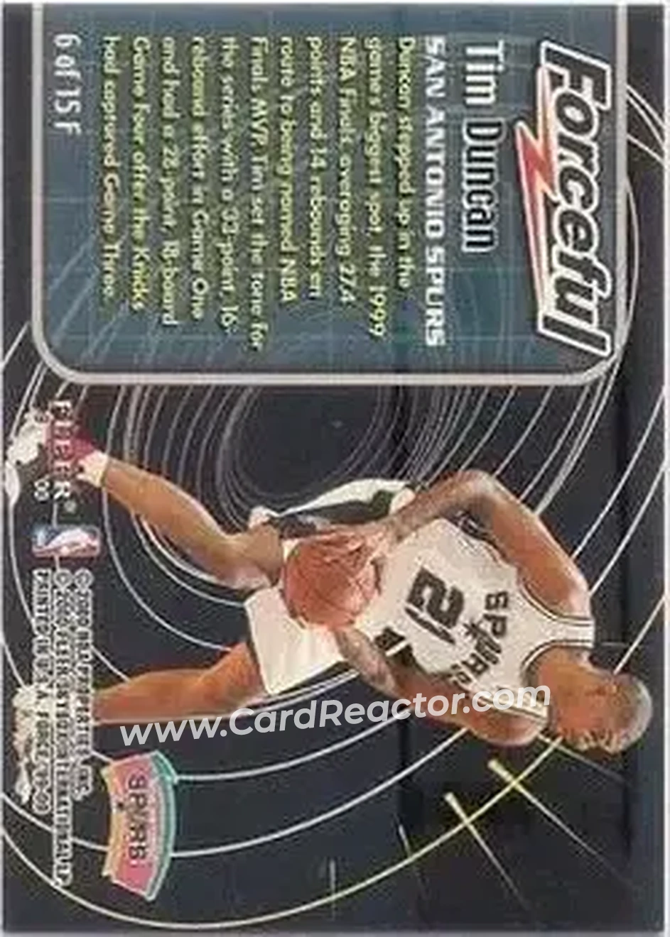 Back of Tim Duncan