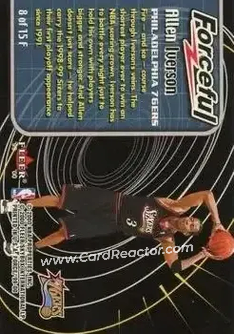 Back of Allen Iverson