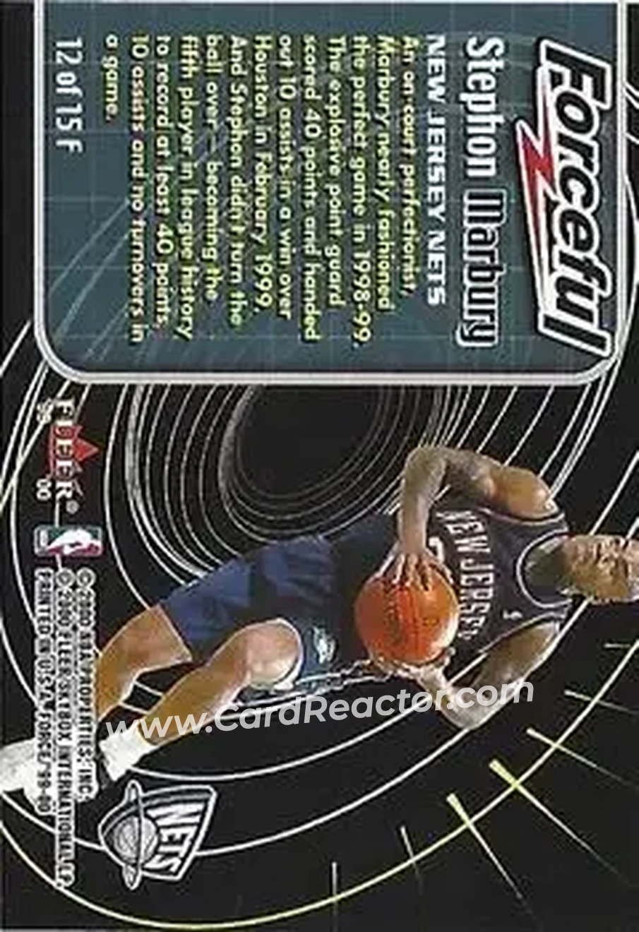 Back of Stephon Marbury