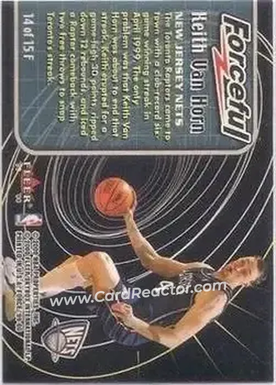 Back of Keith Van Horn