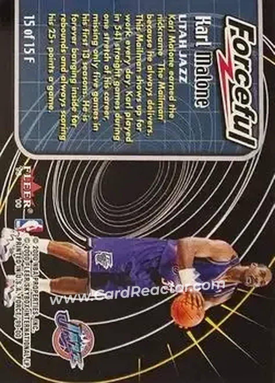 Back of Karl Malone