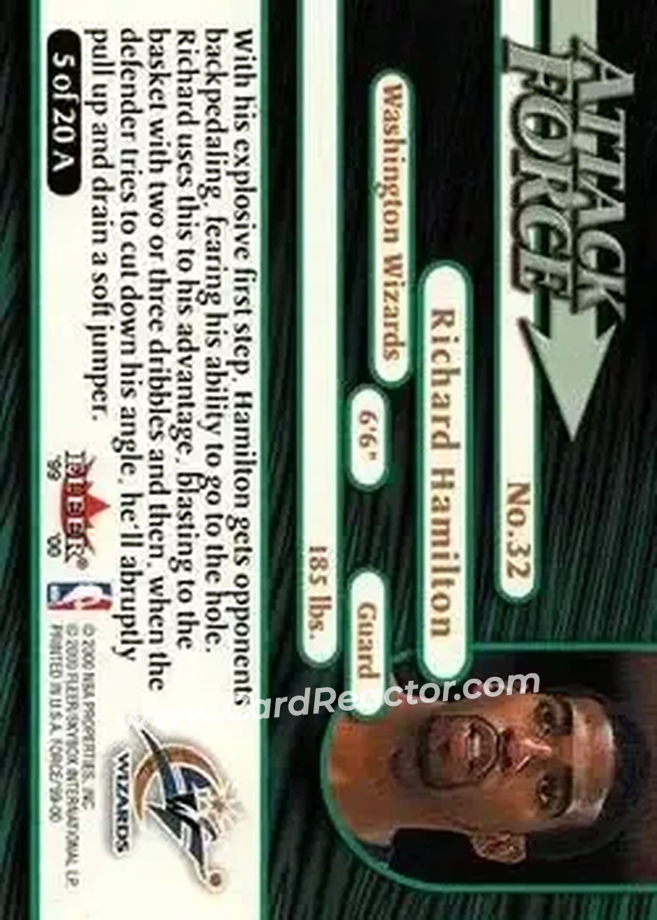 Back of Rip Hamilton