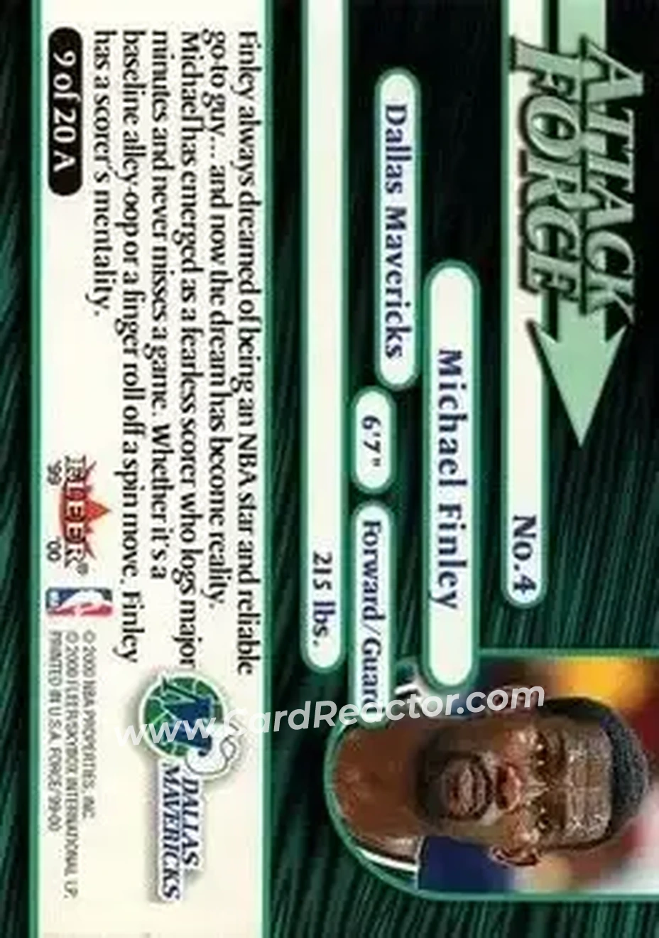 Back of Michael Finley
