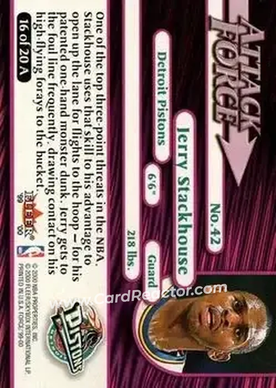 Back of Jerry Stackhouse