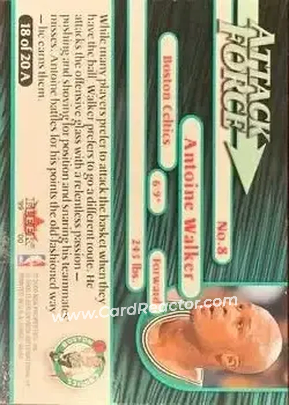 Back of Antoine Walker