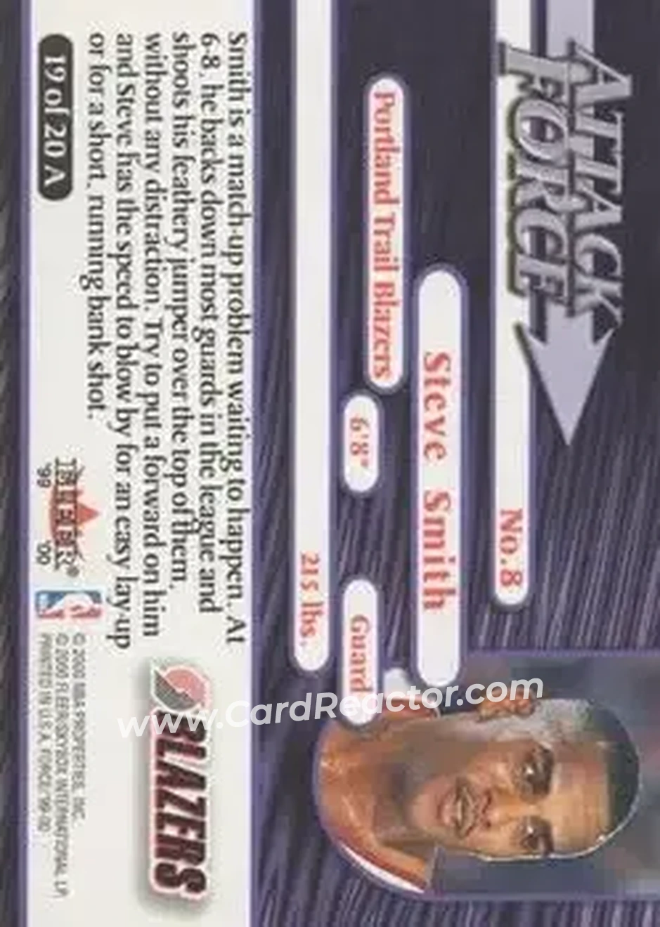 Back of Steve Smith