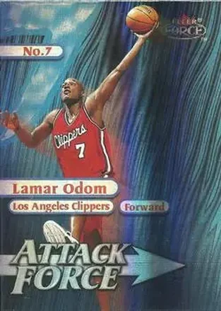 1999-00 Fleer Force #2A Attack Force Forcefield Lamar Odom