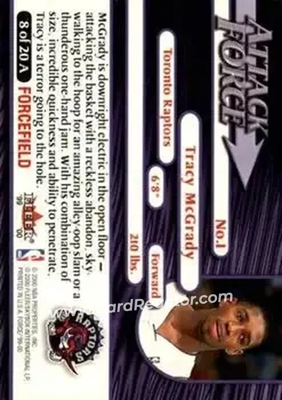 Back of Tracy McGrady
