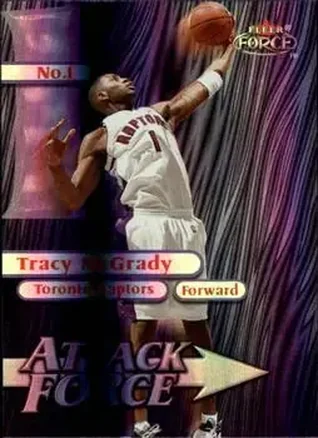 1999-00 Fleer Force #8A Attack Force Forcefield Tracy McGrady