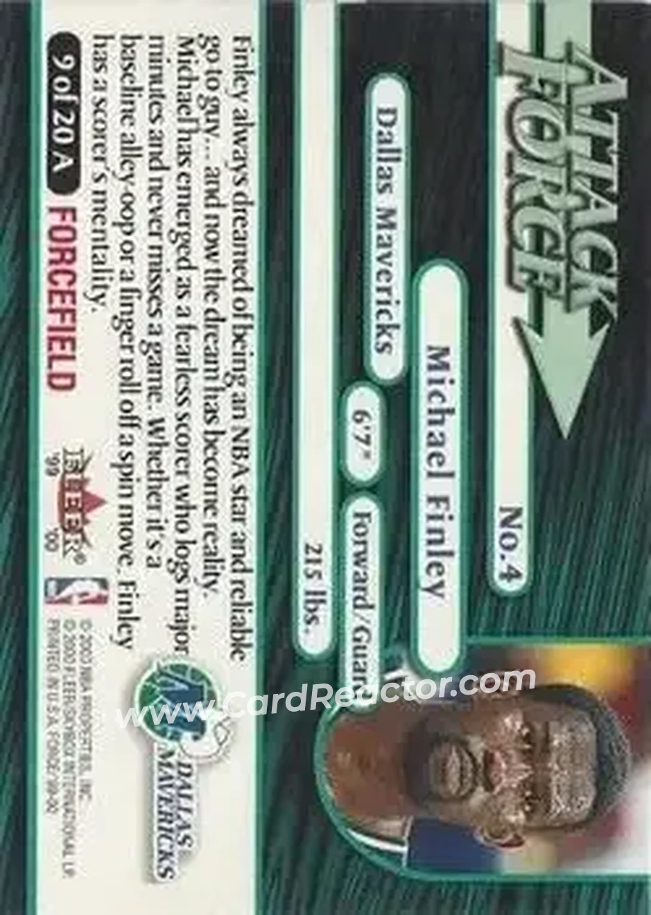 Back of Michael Finley