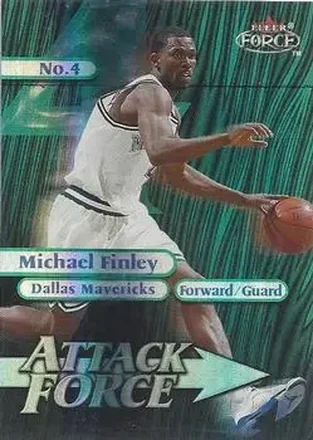 1999-00 Fleer Force #9A Attack Force Forcefield Michael Finley