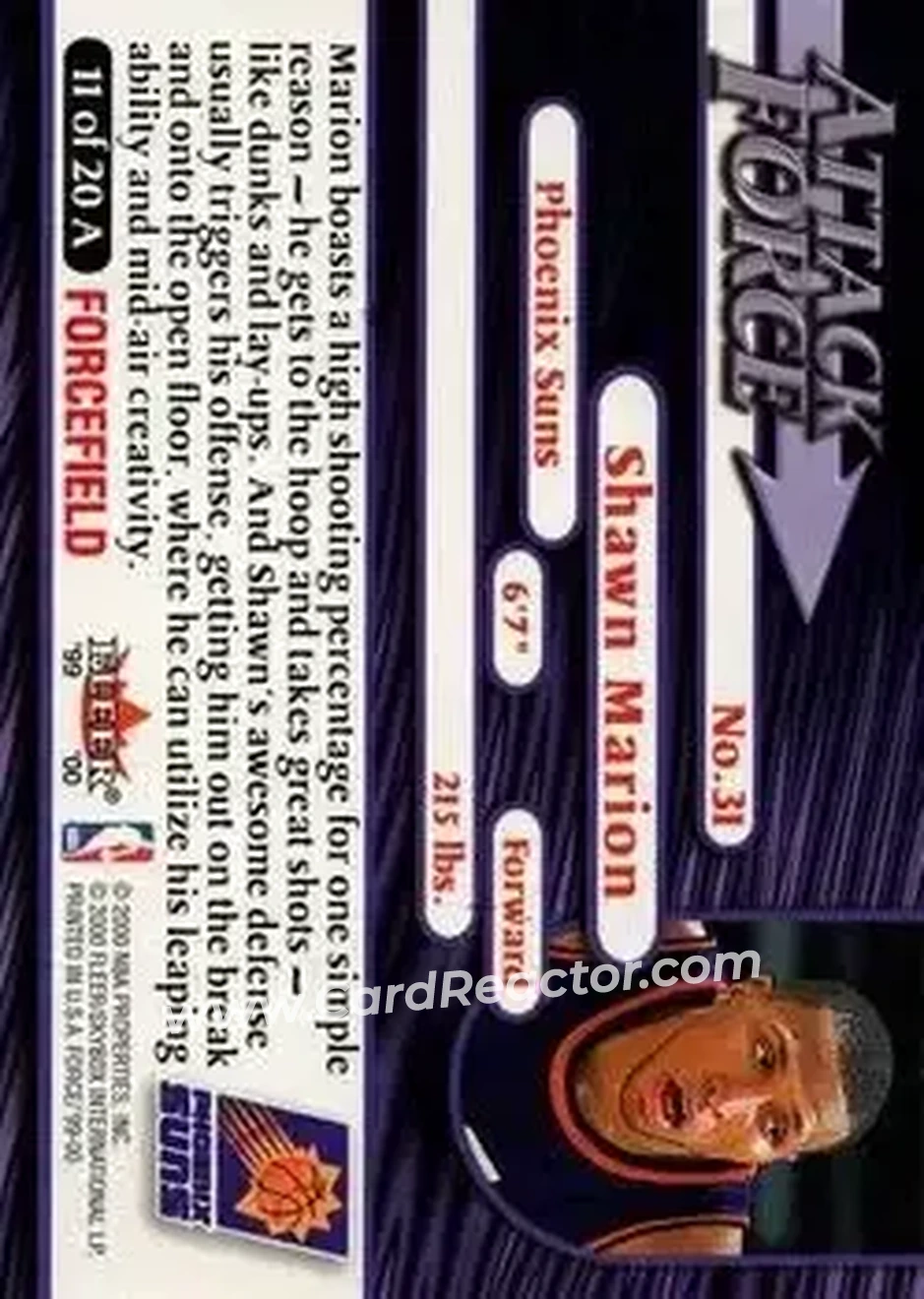 Back of Shawn Marion