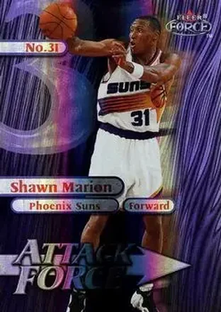 1999-00 Fleer Force #11A Attack Force Forcefield Shawn Marion
