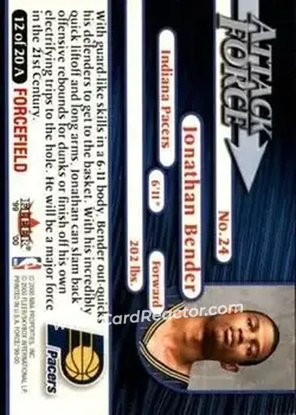 Back of Jonathan Bender