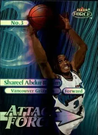 1999-00 Fleer Force #14A Attack Force Forcefield Shareef Abdur-Rahim