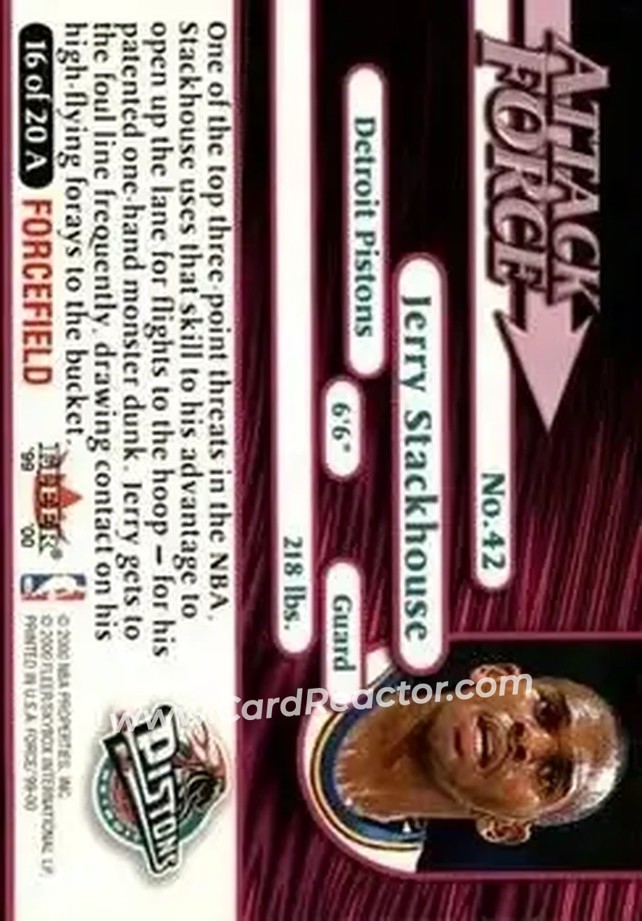 Back of Jerry Stackhouse