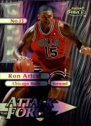 1999-00 Fleer Force #20A Attack Force Forcefield Metta World Peace