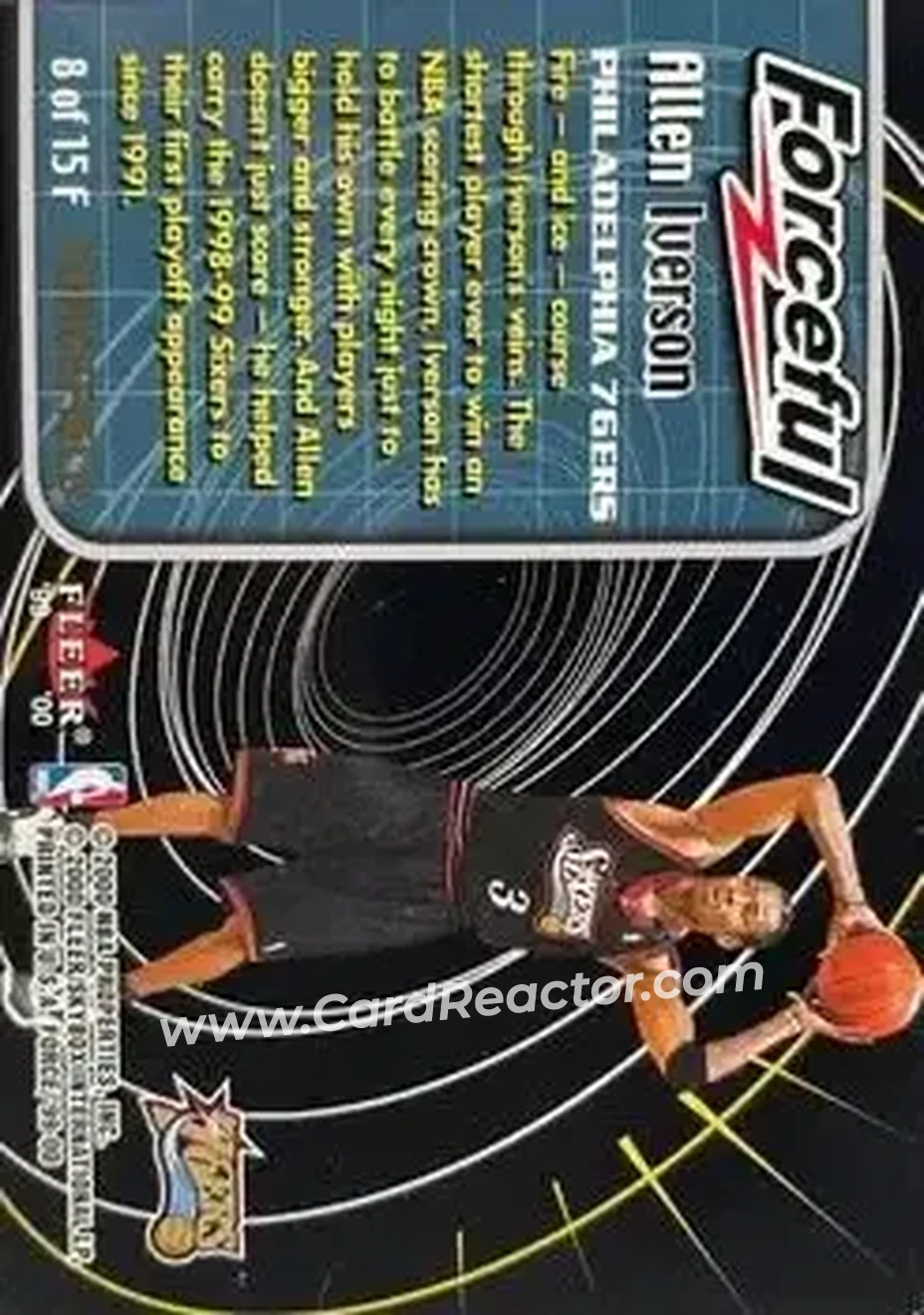 Back of Allen Iverson