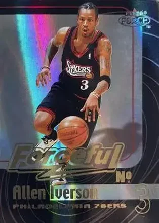 1999-00 Fleer Force #8 F Forceful Forcefield Allen Iverson