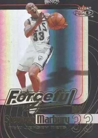 1999-00 Fleer Force #12 F Forceful Forcefield Stephon Marbury