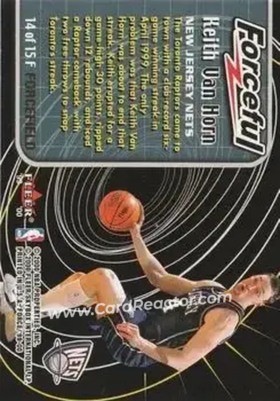 Back of Keith Van Horn