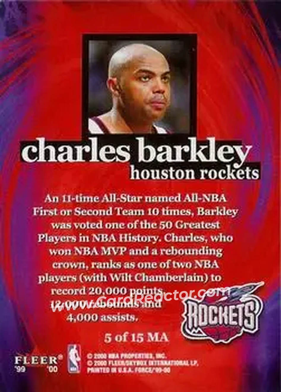 Back of Charles Barkley