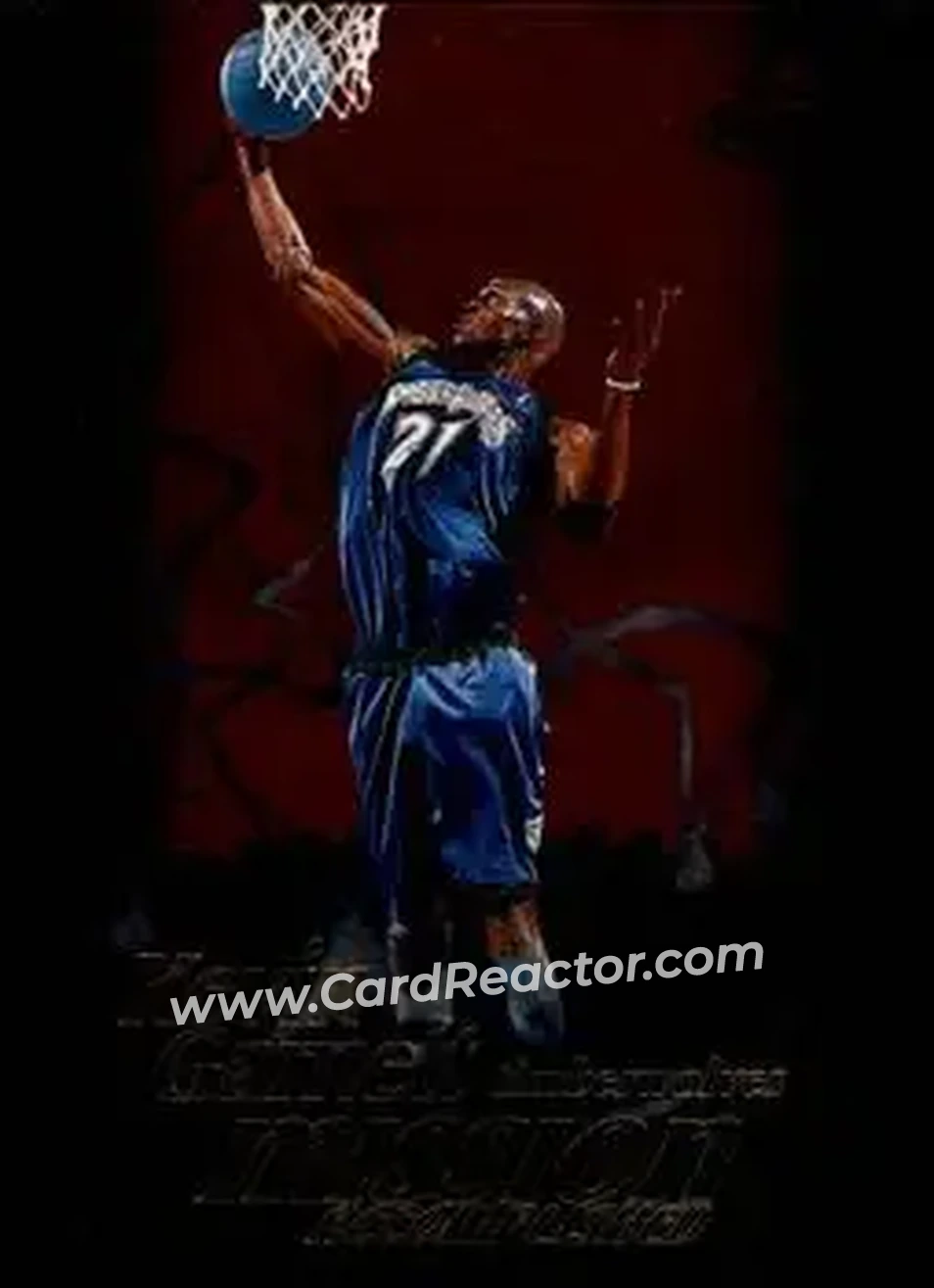 Front of Kevin Garnett