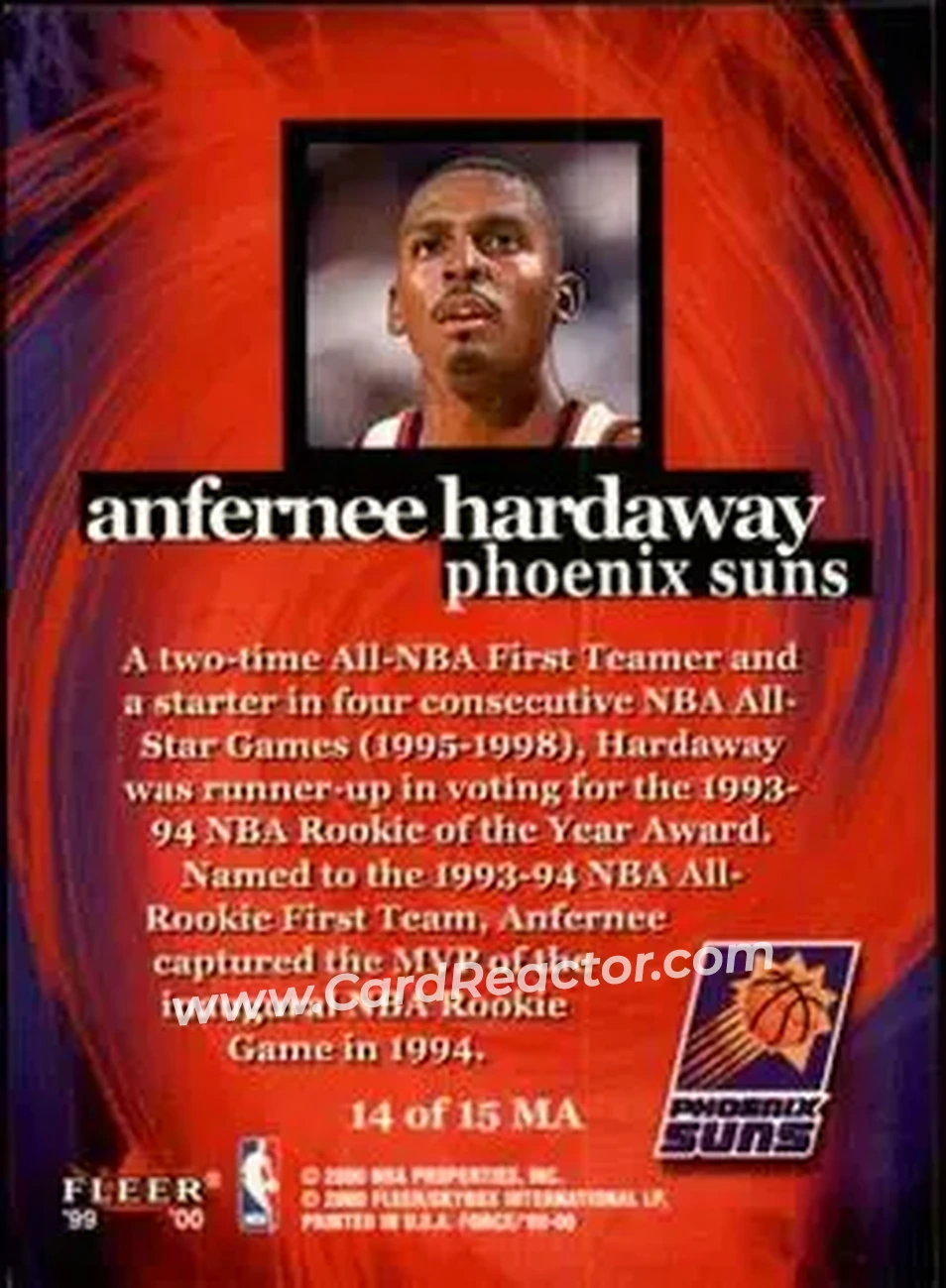 Back of Anfernee Hardaway