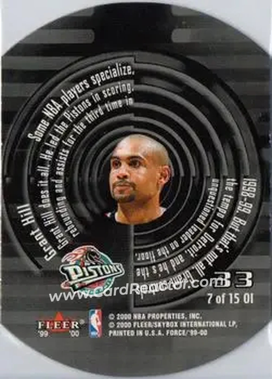Back of Grant Hill