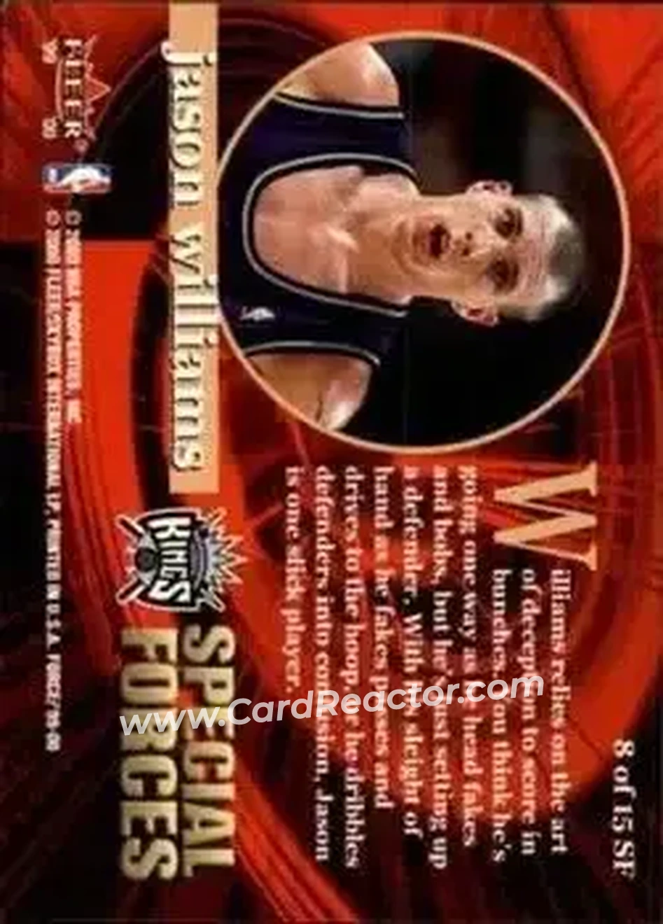 Back of Jason Williams