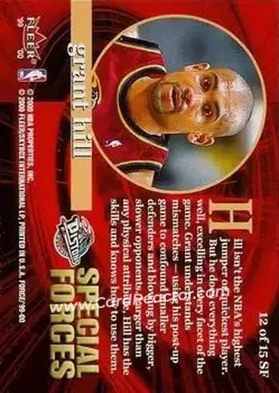 Back of Grant Hill