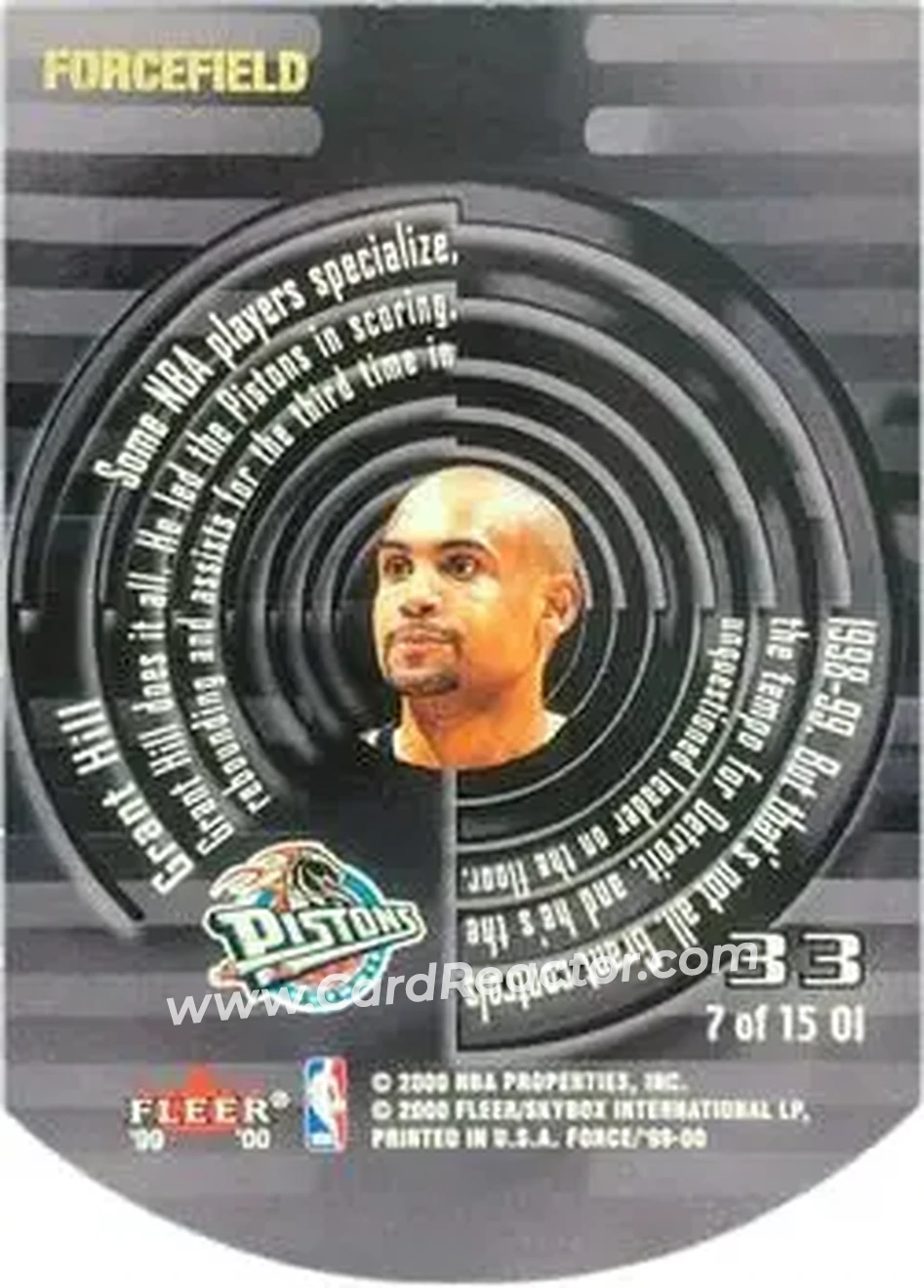 Back of Grant Hill
