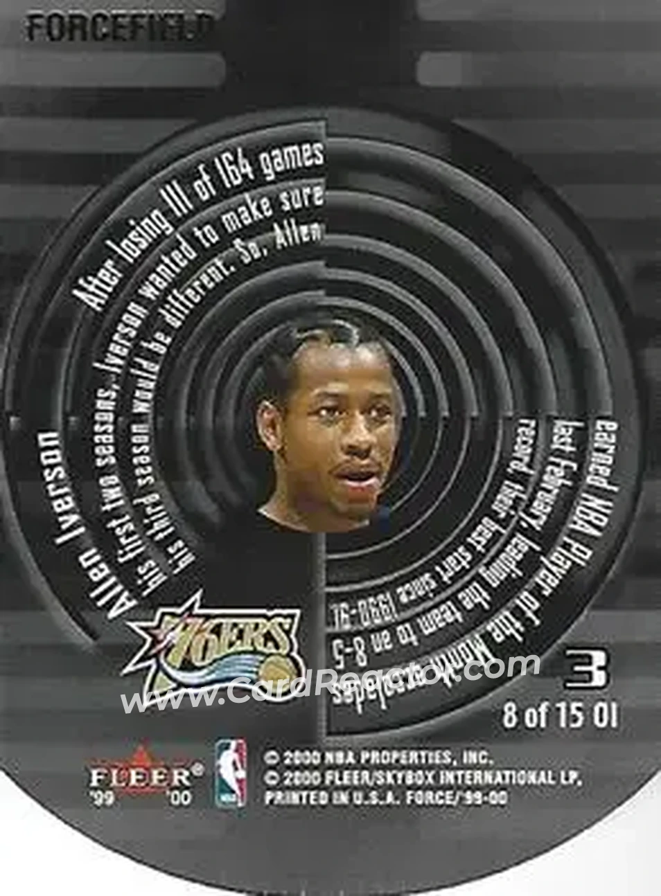 Back of Allen Iverson