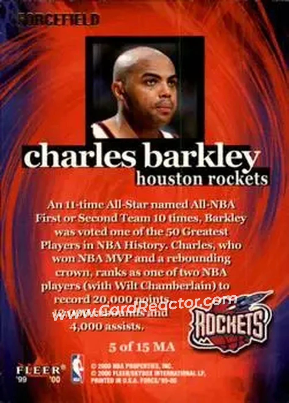 Back of Charles Barkley