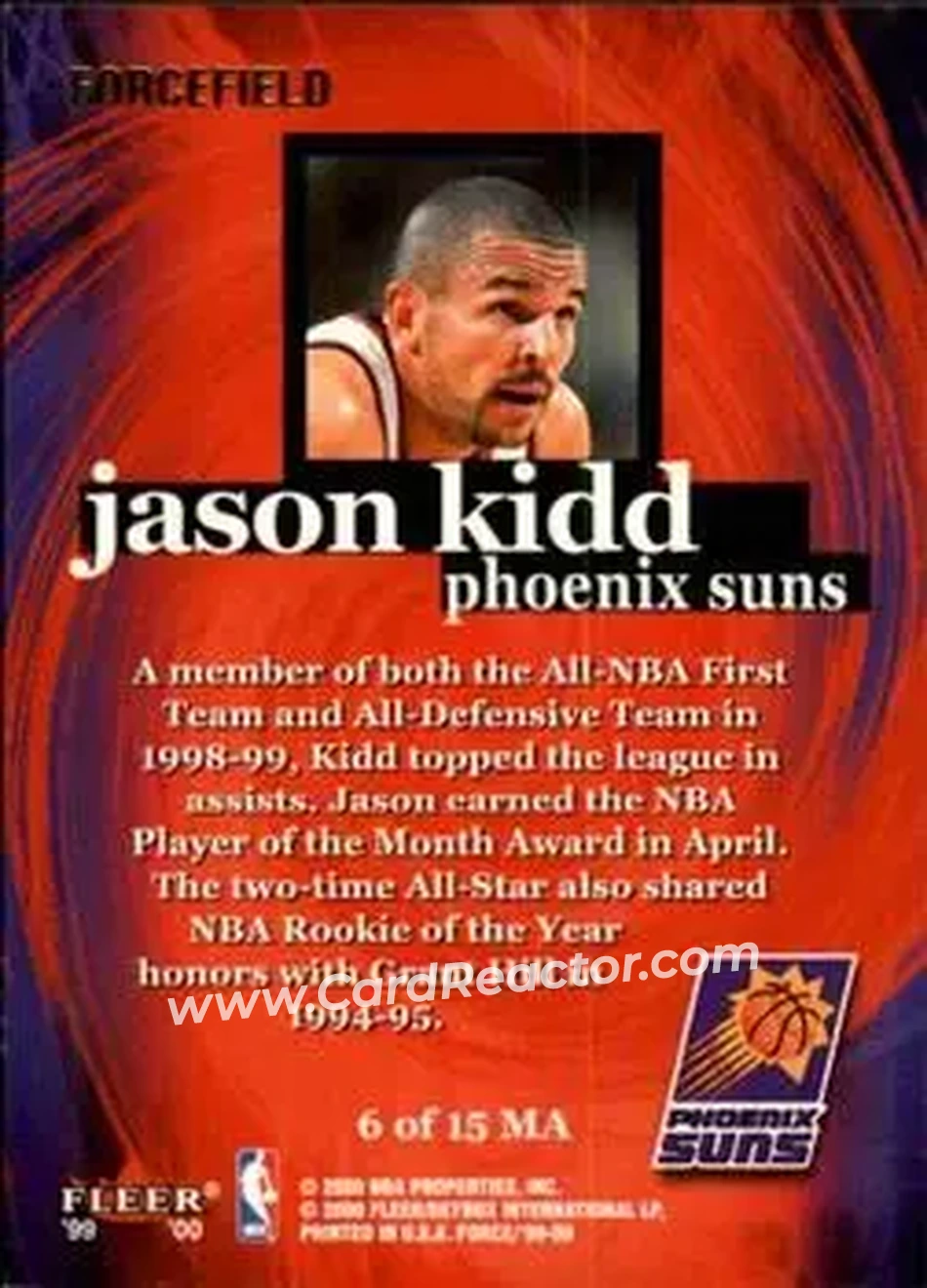 Back of Jason Kidd