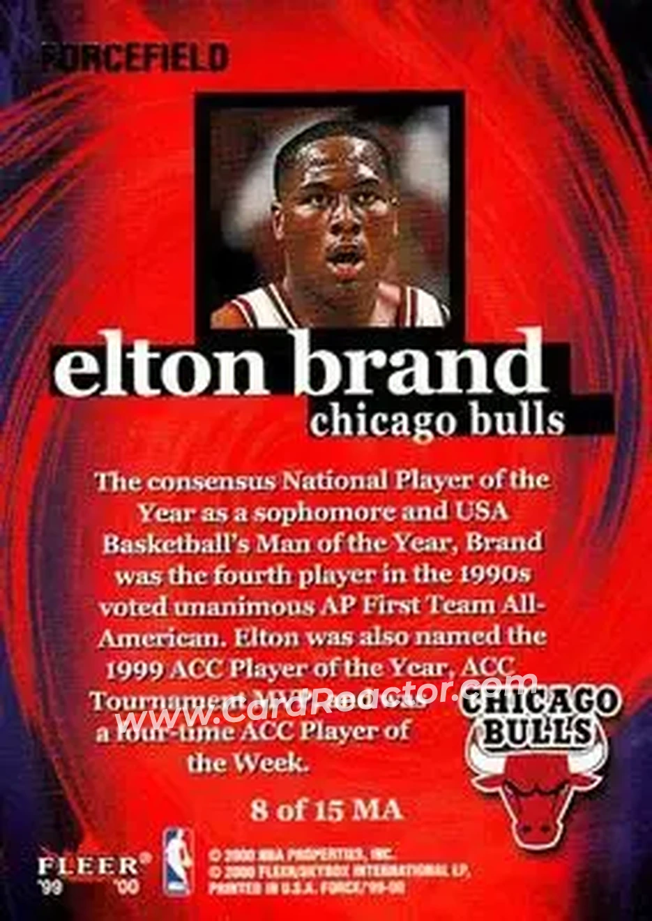 Back of Elton Brand