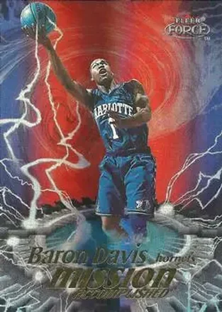 1999-00 Fleer Force #10 MA Mission Accomplished Forcefield Baron Davis