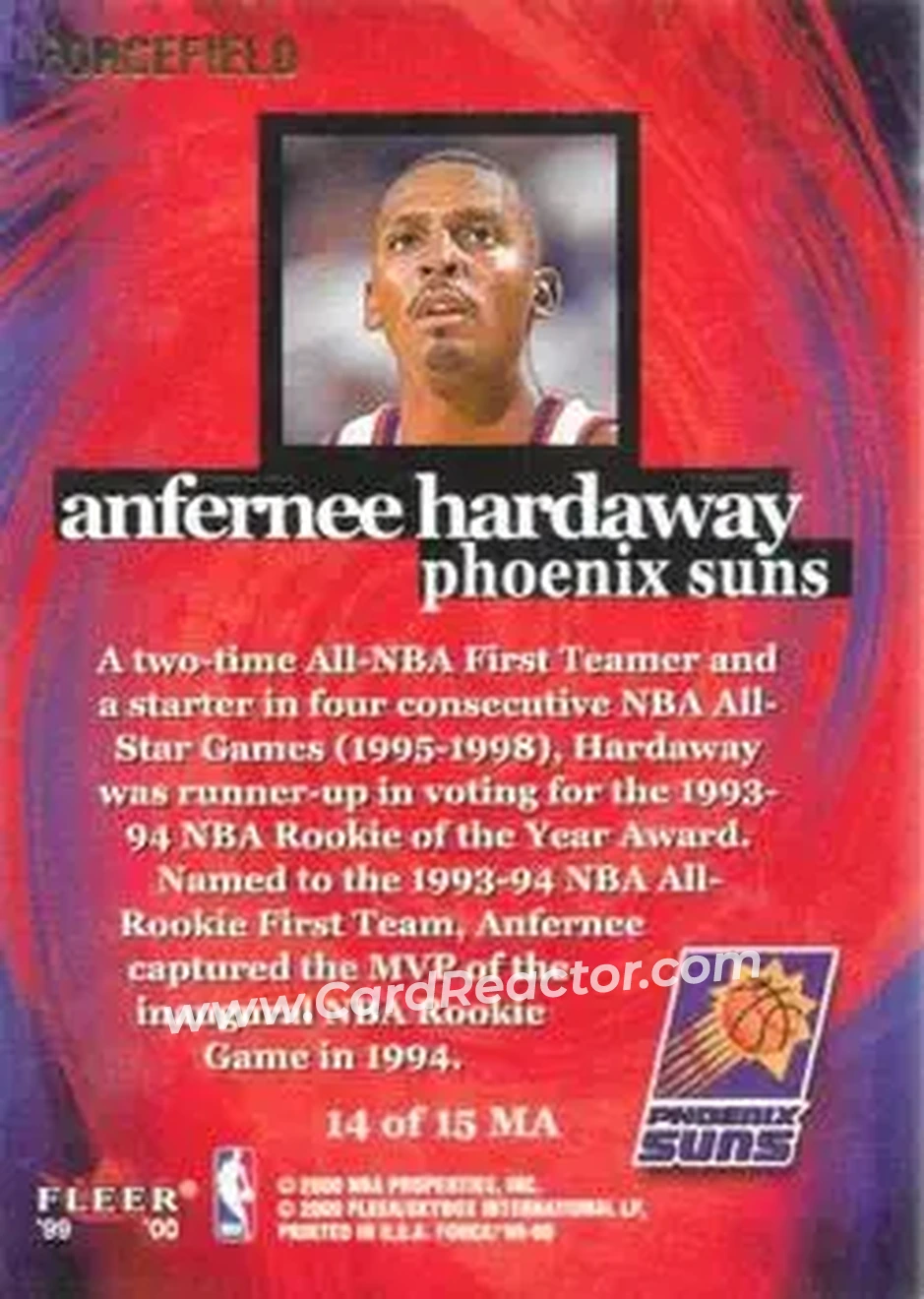 Back of Anfernee Hardaway