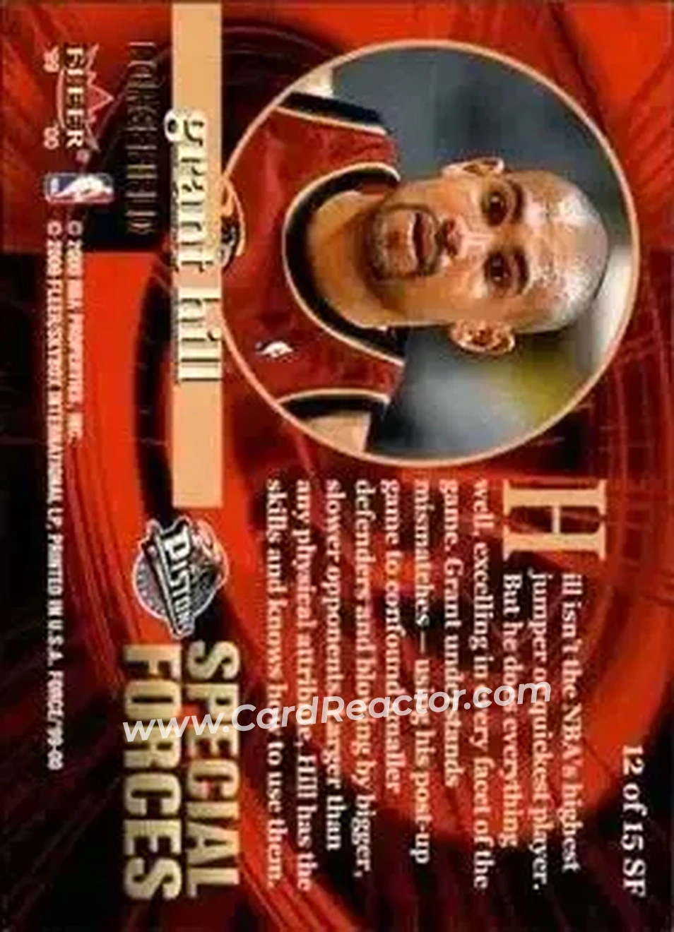 Back of Grant Hill