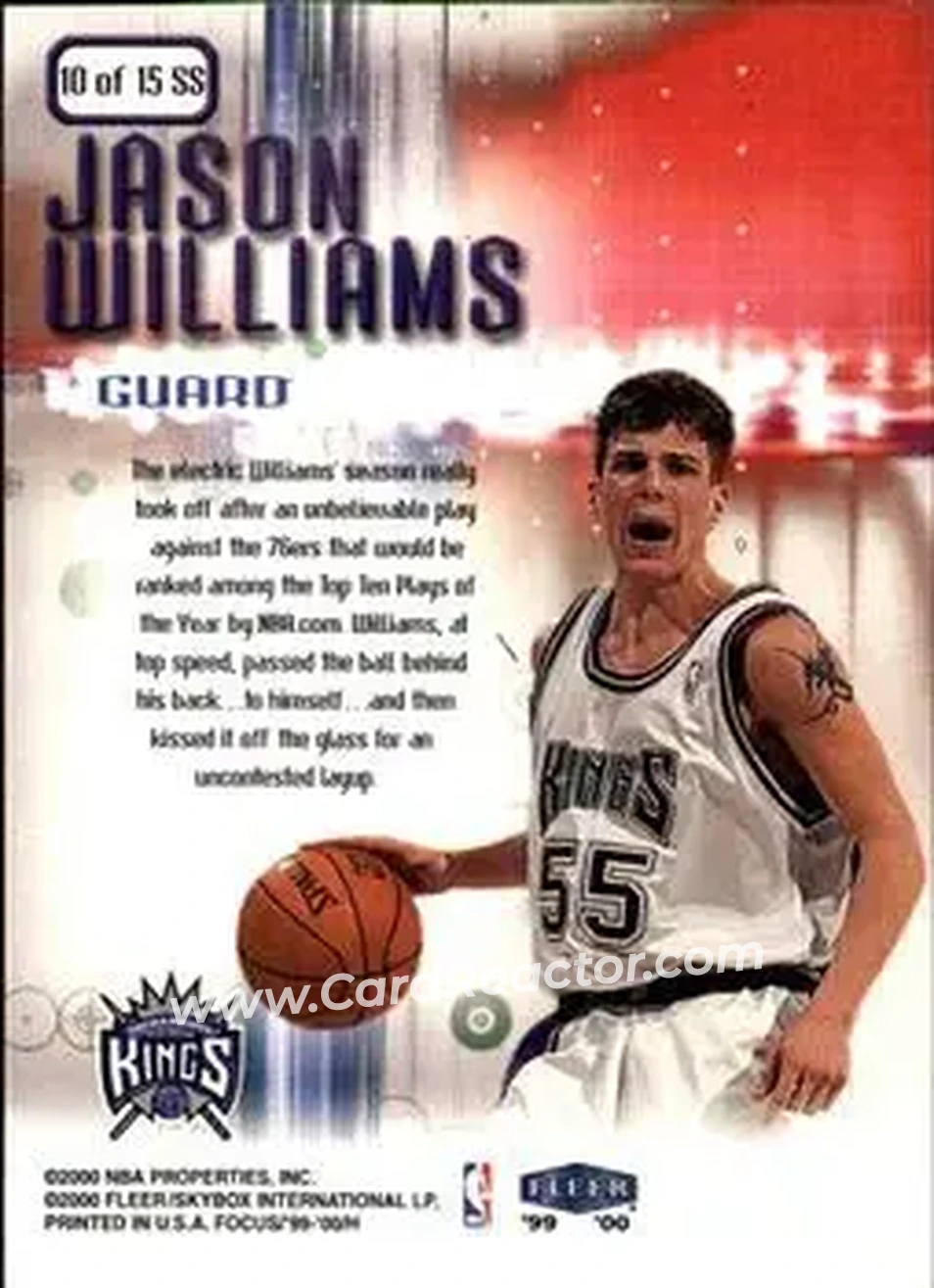 Back of Jason Williams