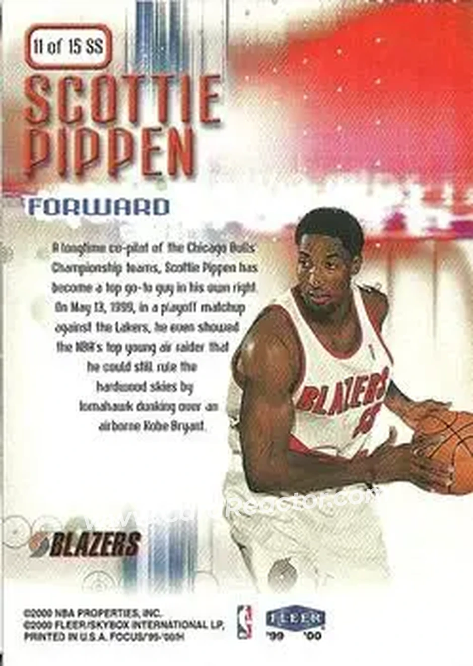 Back of Scottie Pippen