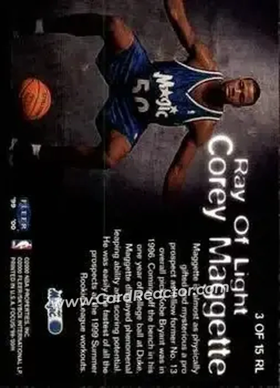 Back of Corey Maggette