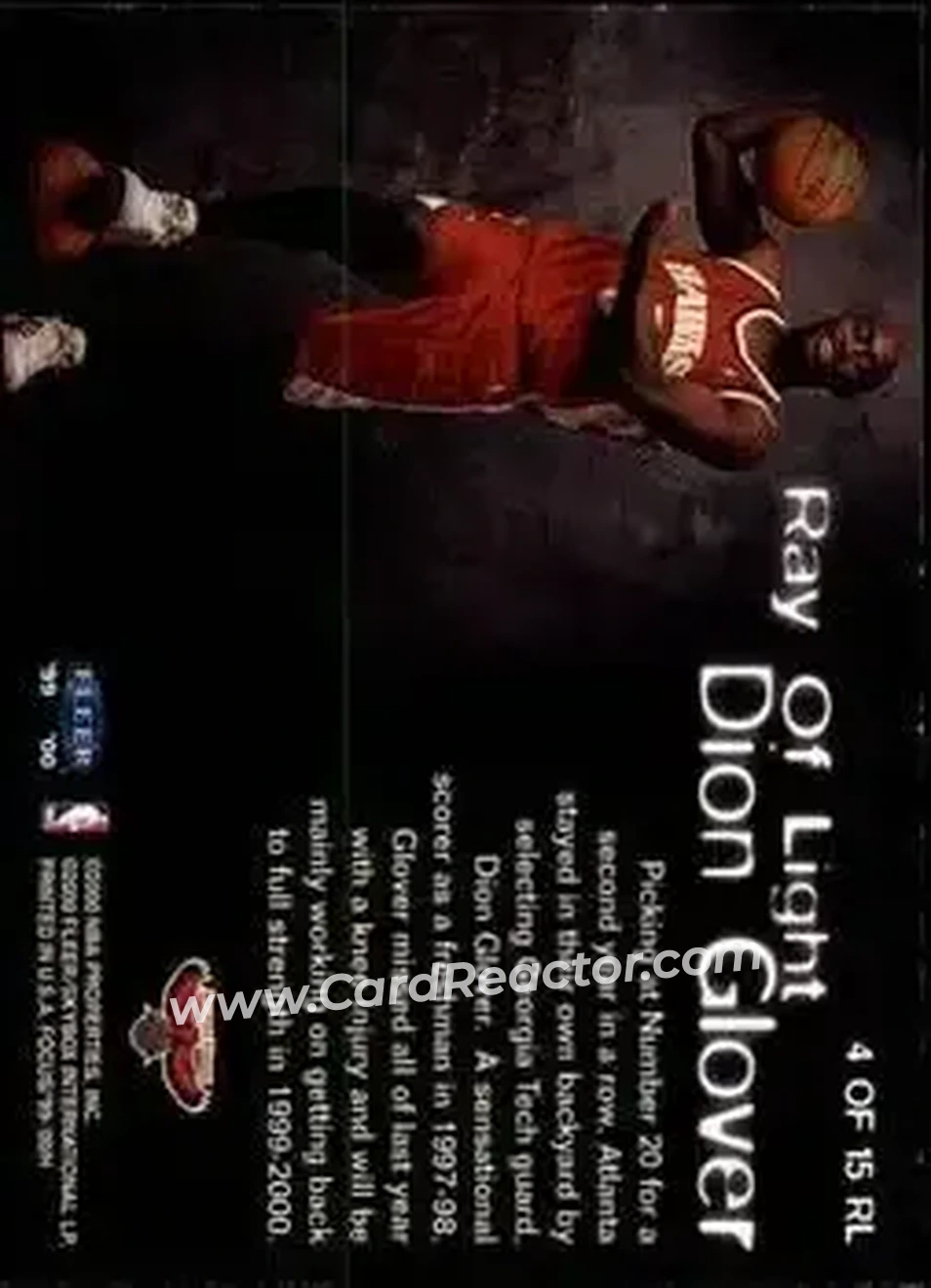 Back of Dion Glover