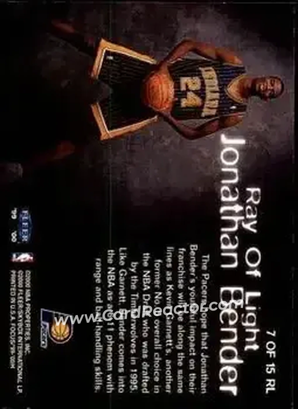 Back of Jonathan Bender