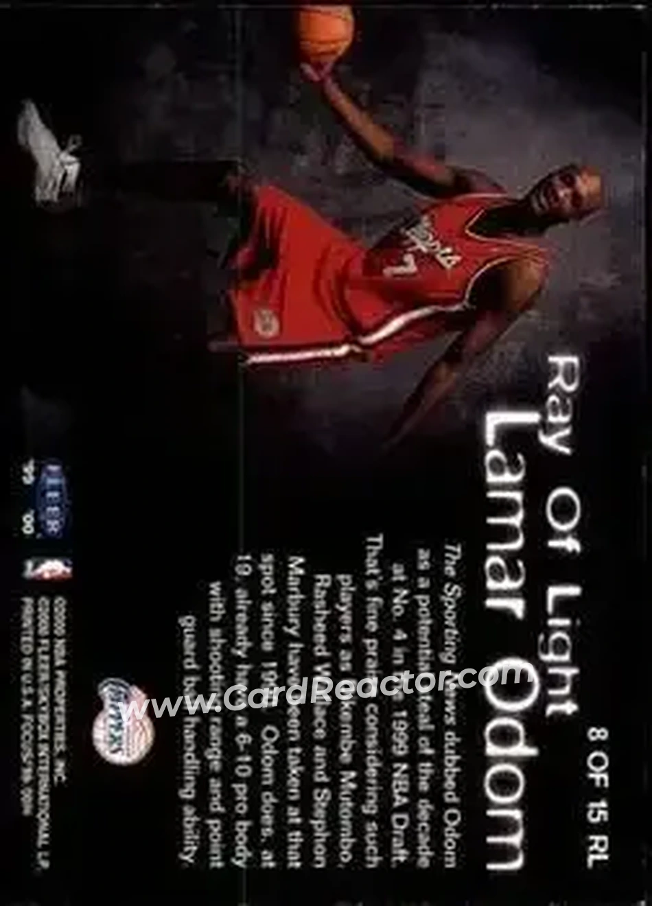 Back of Lamar Odom