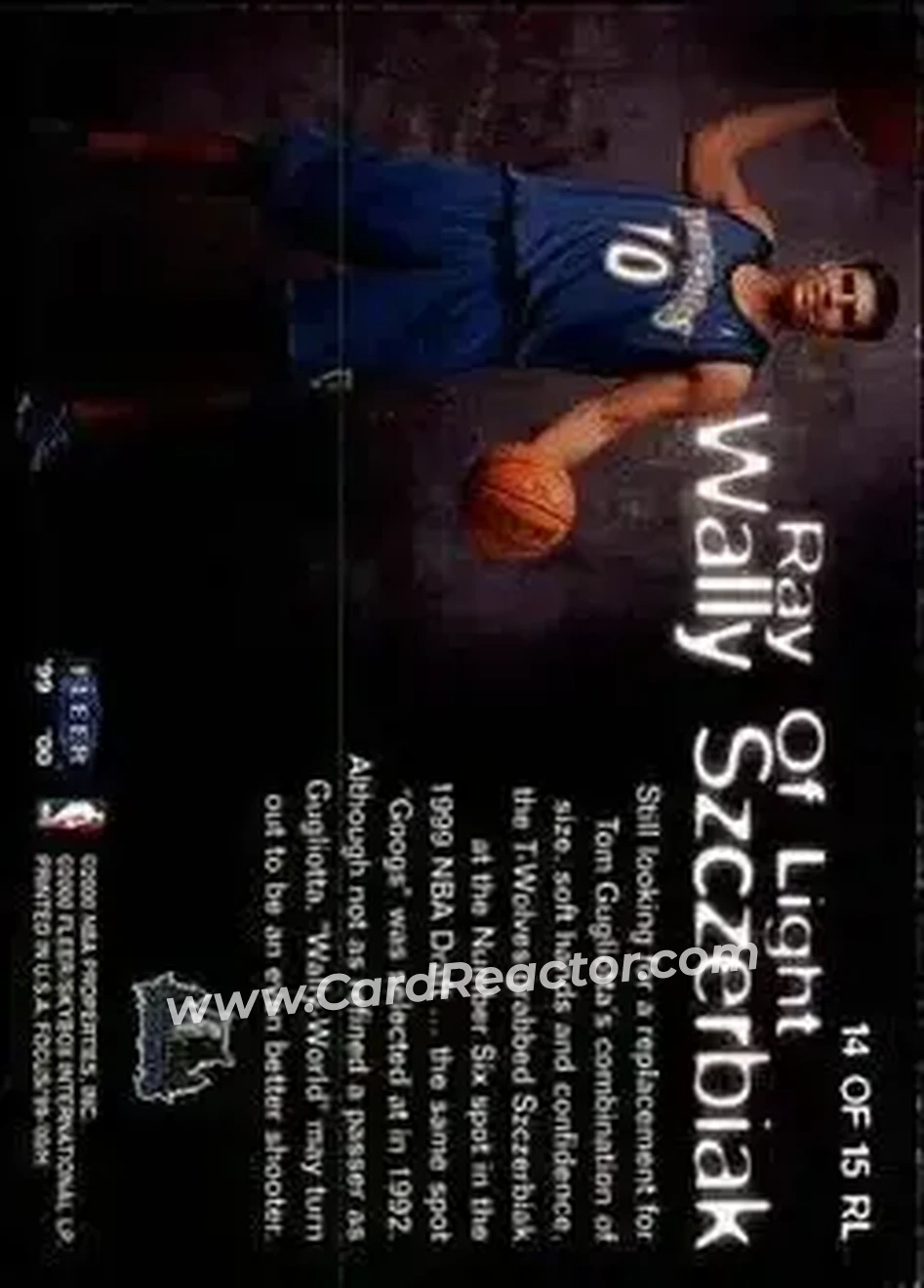Back of Wally Szczerbiak