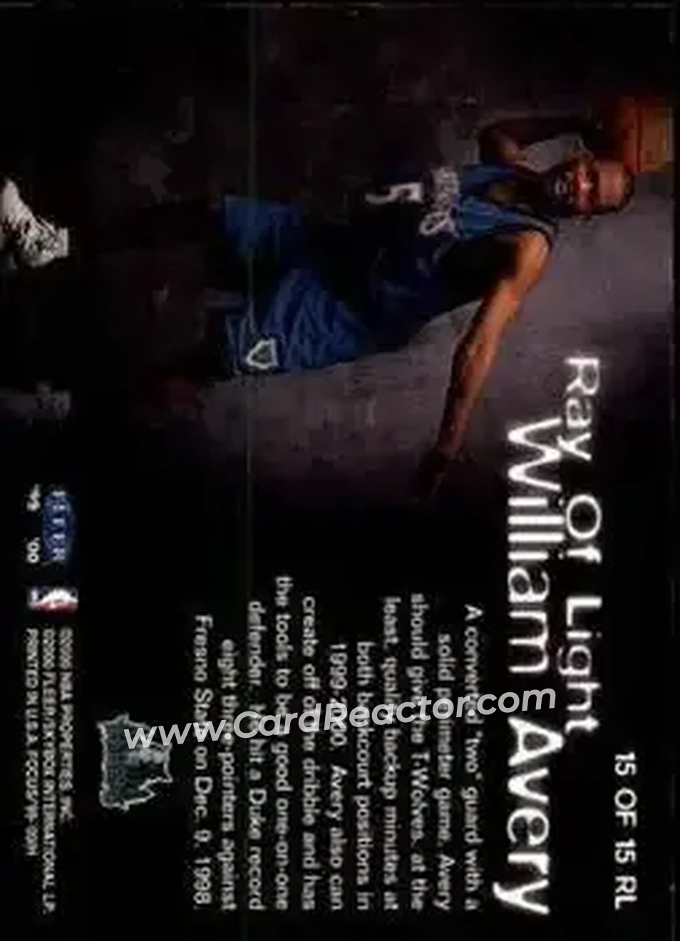 Back of William Avery