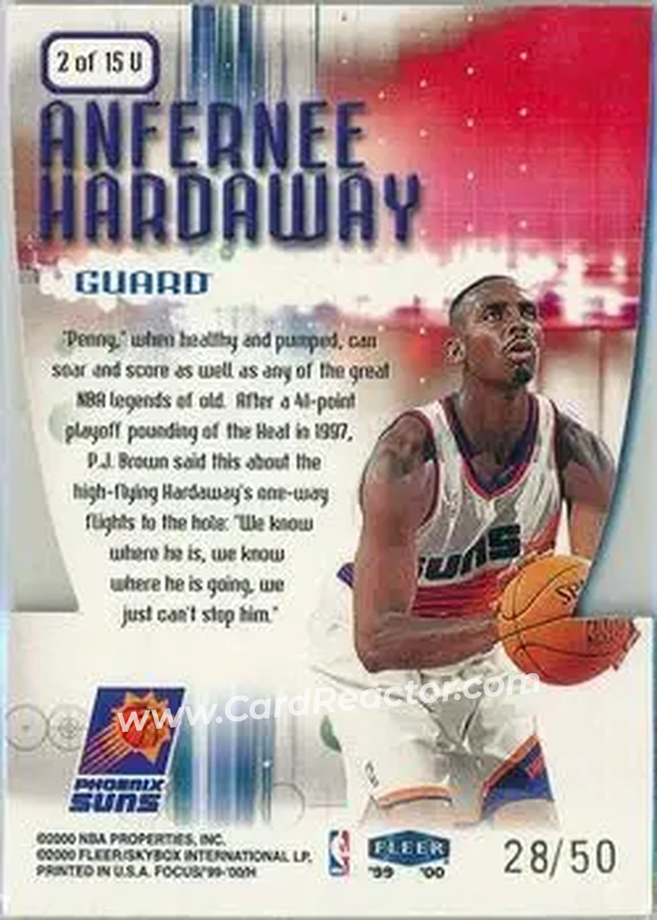 Back of Anfernee Hardaway